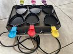 gourmetset gourmetstel gourmetten grillen racletten 6 person, Ophalen of Verzenden, Gebruikt, 4 t/m 7 personen