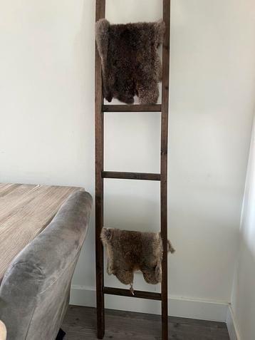 Decoratie ladder rustiek bruin beschikbaar voor biedingen