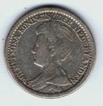 22-1769 Nederland 25 cent 1914, Verzenden, Zilver, 25 cent, Koningin Wilhelmina