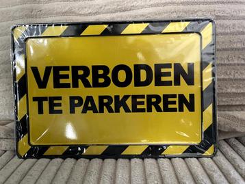 Verboden te parkeren , metalen giftcard beschikbaar voor biedingen