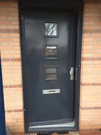 Hardhouten Voordeur Antraciet, Doe-het-zelf en Verbouw, Deuren en Horren, Ophalen of Verzenden