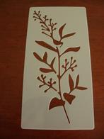 1328– HERBRUIKBAAR SJABLOON –BLOEMEN TAK, Ophalen of Verzenden, Nieuw, Materiaal