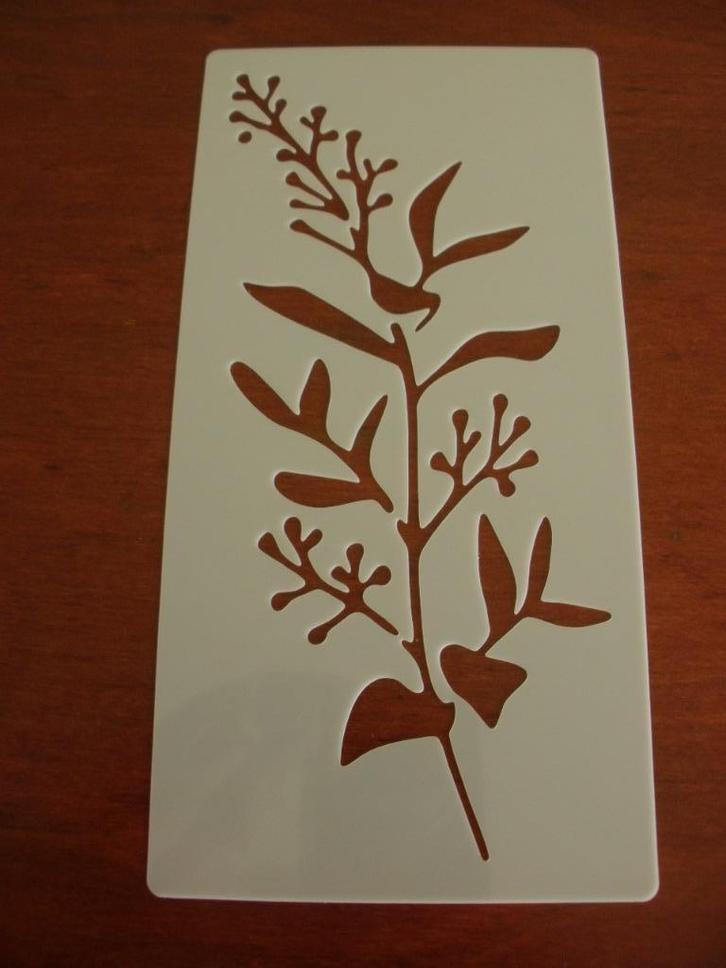 1328– HERBRUIKBAAR SJABLOON –BLOEMEN TAK, Hobby en Vrije tijd, Knutselen, Nieuw, Materiaal, Ophalen of Verzenden