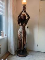 Bronzen kleurige Egyptische Stijl Staande Lamp, Huis en Inrichting, Ophalen, 150 tot 200 cm