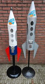 FIFTIES SIXTIES RETRO ROCKET RAKET  KAUWGOMBALLEN AUTOMATEN, Verzamelen, Automaten | Overige, Ophalen, Zo goed als nieuw