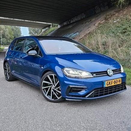 VOLKSWAGEN GOLF 7.5 R 4 MOTION 2017 LAPIZ BLUE VW, Auto's, Volkswagen, Particulier, Golf, 360° camera, 4x4, ABS, Achteruitrijcamera