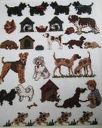 Borduurpatroon  Merklap Honden  nr 5990, Verzenden, Nieuw, Handborduren, Patroon