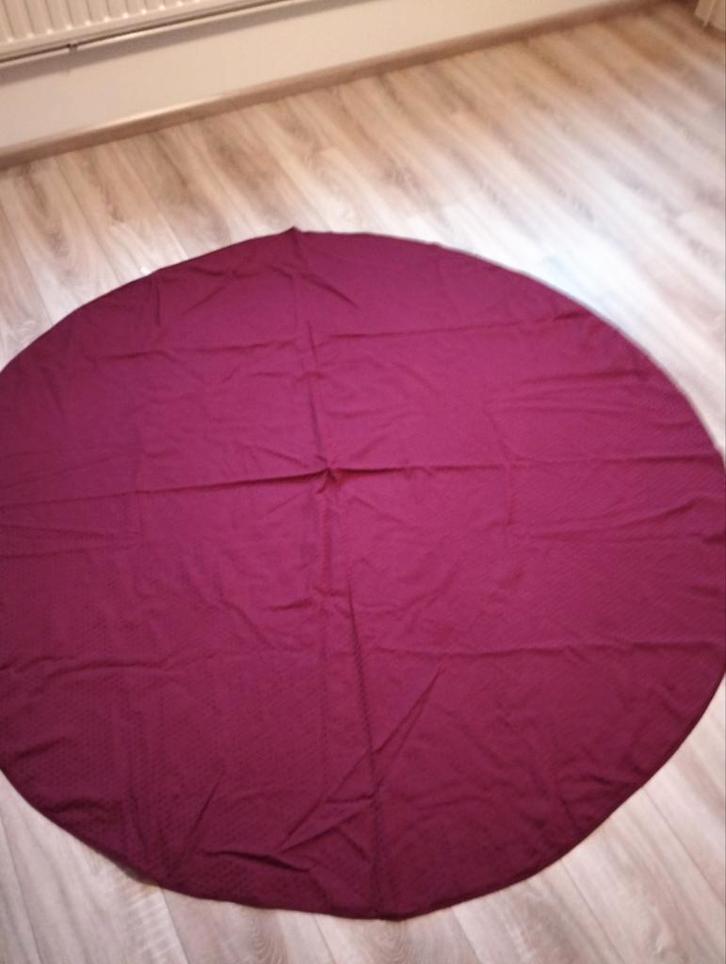 Mooie Ronde Tafelkleed - Binnen Bordeaux kerst, Diversen, Kerst, Zo goed als nieuw, Ophalen of Verzenden