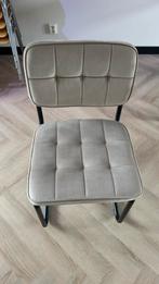 4 velvet eetkamerstoelen, Huis en Inrichting, Stoelen, Ophalen, Bruin, Zo goed als nieuw, Vier