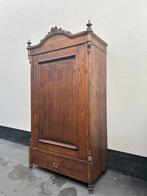 Oude grenen eendeurs kast, Ophalen of Verzenden, 25 tot 50 cm
