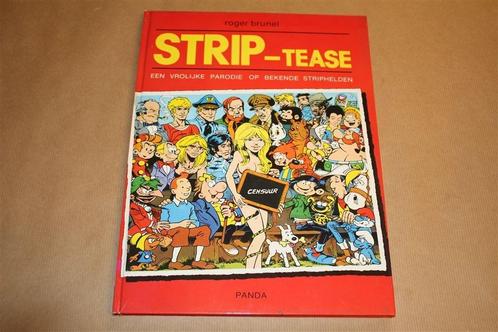 Strip-tease. Een vrolijke parodie op bekende striphelden., Boeken, Stripboeken, Gelezen, Eén stripboek, Ophalen of Verzenden