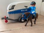politie paard en paardentrailer Playmobil 6922, Kinderen en Baby's, Speelgoed | Playmobil, Complete set, Ophalen of Verzenden
