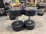 2 x 32,5 kg inotec rubberen dumbells dumbell set gewichten, Sport en Fitness, Fitnessmaterialen, Ophalen, Dumbbell, Gebruikt, Inotec