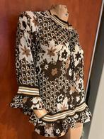CAROLINE BISS blouse maat L  origineel zgan, Bruin, G, Maat 42/44 (L), B