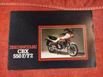 Advertentie Folder HONDA CBX 550 F / F2, Motoren, Ophalen of Verzenden, Honda