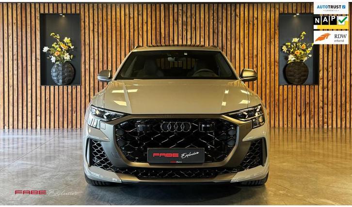 Audi Q8 4.0 TFSI RS Q8 quattro Performance/Keramisch/B&O/Sof, Auto's, Audi, Bedrijf, Te koop, Q8, 360° camera, 4x4, ABS, Achteruitrijcamera