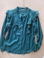 WE groene blouse met volant Medium, Maat 38/40 (M), Verzenden, WE, Zo goed als nieuw