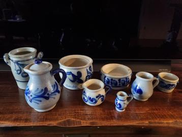 Keuls Aardewerk Verzameling Potjes en Kruikjes. beschikbaar voor biedingen
