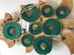 Prachtige luxe smaragd groene onderzetters goud Epoxy Art, Huis en Inrichting, Woonaccessoires | Onderzetters, Ophalen, Nieuw