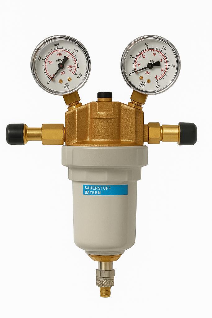 zuurstofdrukregelaar met dubbele manometers – Nieuw, Doe-het-zelf en Verbouw, Meetapparatuur, Nieuw, Druk, Ophalen of Verzenden