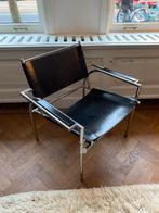 Fauteuil Gerard Vollenbrock, Ophalen, Zwart, Leer, Zo goed als nieuw