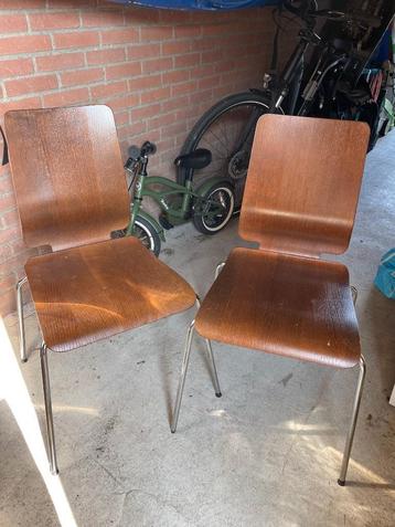 Houten vintage Gilbert IKEA stoelen beschikbaar voor biedingen