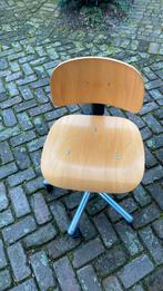 Design industriële vintage bureaustoel, Design industrieel, Gebruikt, Ophalen of Verzenden, Bruin