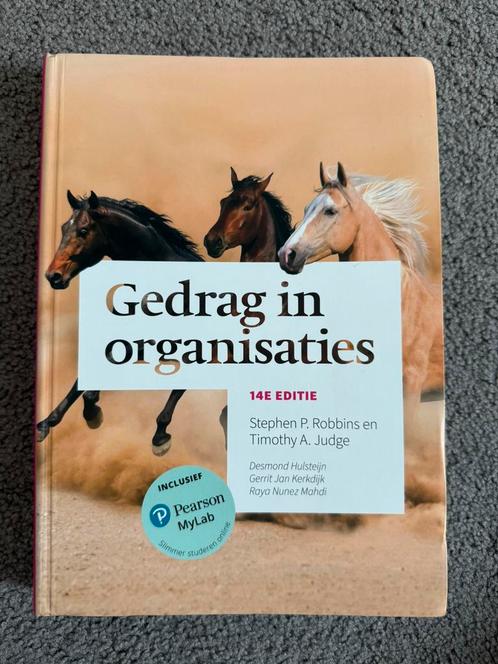 Gedrag in organisaties, 14e editie, Boeken, Studieboeken en Cursussen, Zo goed als nieuw, Overige niveaus, Alpha, Ophalen of Verzenden