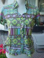 blouse van Blu El Maat 38 met roezel, Kleding | Dames, Blouses en Tunieken, Groen, Maat 38/40 (M), Ophalen of Verzenden, Blu El