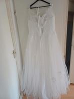 Trouwjurk plussize 48-52, Kleding | Dames, Trouwkleding en Trouwaccessoires, Ophalen, Zo goed als nieuw, Wit, Trouwjurk