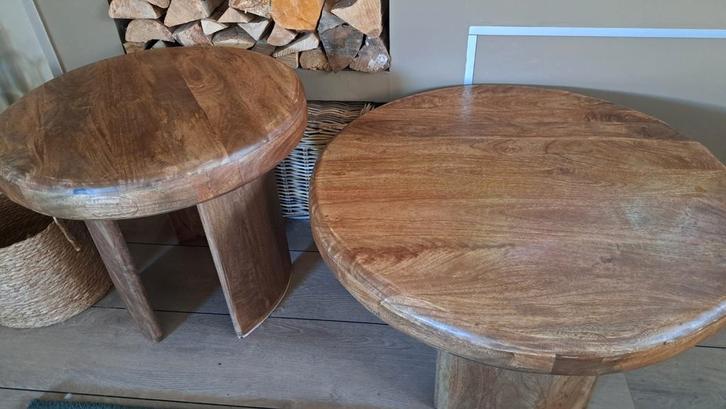 Japandi salontafels, Huis en Inrichting, Tafels | Salontafels, Zo goed als nieuw, Minder dan 50 cm, 50 tot 100 cm, 50 tot 100 cm