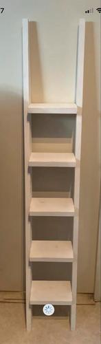 Witte sierladder met 5 treden, Huis en Inrichting, Ophalen, Zo goed als nieuw