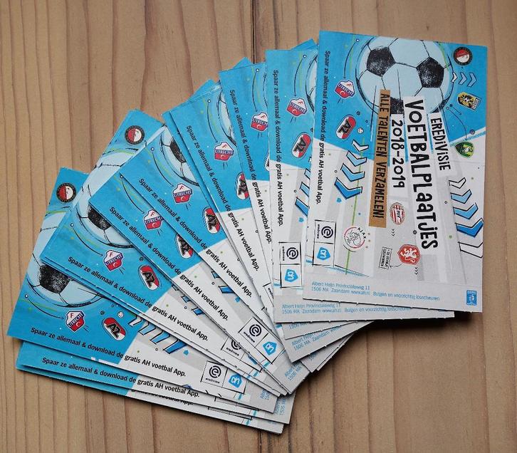 AH voetbalplaatjes 2018 -2019, zie de nummers id advertentie, Verzamelen, Supermarktacties, Albert Heijn, Verzenden