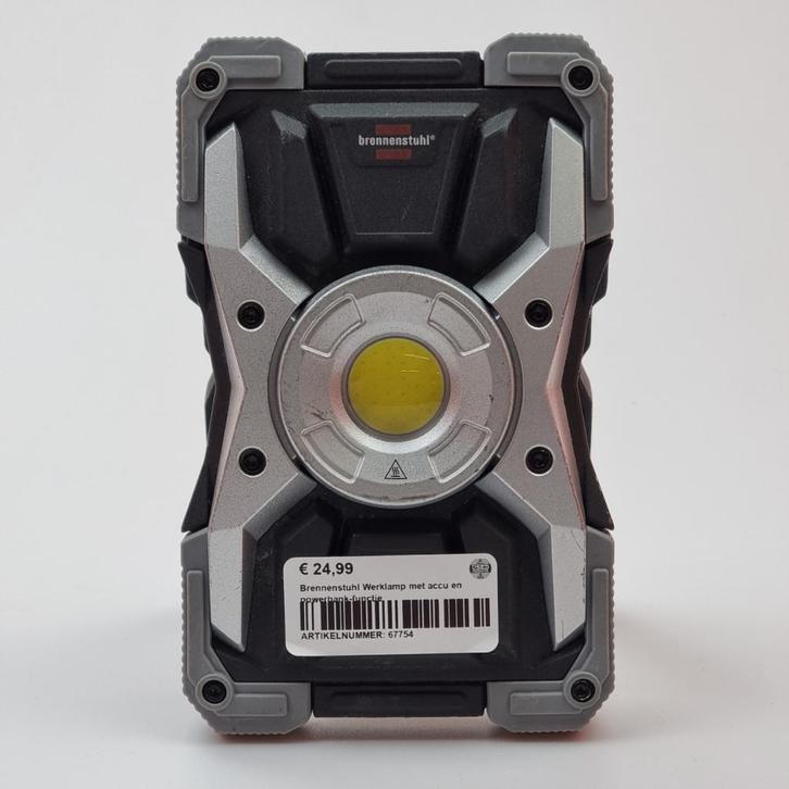 Brennenstuhl Werklamp met accu en powerbank-functie, Doe-het-zelf en Verbouw, Gereedschap | Overige machines, Zo goed als nieuw