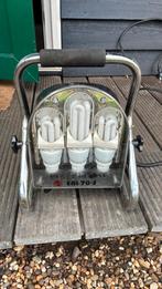 Bouwlamp met twee stopcontacten, Doe-het-zelf en Verbouw, Bouwverlichting, Ophalen of Verzenden, Zo goed als nieuw, Lamp