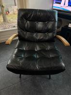 Prachtige lederen loungefauteuil, Huis en Inrichting, Ophalen, Zo goed als nieuw, Leer