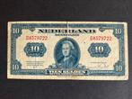 10 Gulden Muntbiljet, 1943, Ophalen of Verzenden, 10 gulden