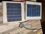 Set kleine zonnepaneel totaal 10 watt met regelaar, Caravans en Kamperen, Ophalen of Verzenden, Gebruikt