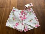 Monnalisa witte korte broek roze bloemen maat 152 11-12 jaar, Kinderen en Baby's, Kinderkleding | Maat 152, Meisje, Ophalen of Verzenden