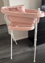 Babybadje roze compleet met standaard, slang en emmer, Ophalen, Gebruikt, Badje, Bébé-jou