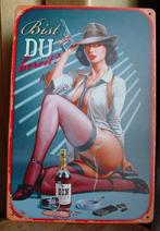 GIN REKLAME -METAAL-, Verzamelen, Merken en Reclamevoorwerpen, Ophalen of Verzenden, Gebruikt, Reclamebord