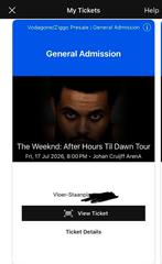 The Weeknd AHTD 17 juli 2026, Johan Cruijff ArenA, Twee personen, Juli