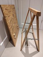 Gelakte OSB plaat en 1 schraag, Ophalen, Zo goed als nieuw, Overige materialen, Minder dan 20 mm