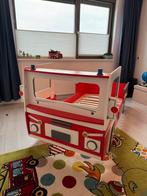 Superstoere brandweer autobed incl. matras en lattenbodem, Ophalen, 85 tot 100 cm, Gebruikt, Matras