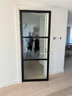 Zwarte stompe “steel-look” binnendeur, Doe-het-zelf en Verbouw, Ophalen, Gebruikt, 80 tot 100 cm, Binnendeur