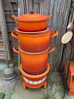 Pannen set met brander, Gebruikt, Minder dan 30 cm, Rond, Metaal