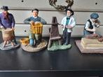 4 franse beeldjes ambachtsman, Ophalen of Verzenden