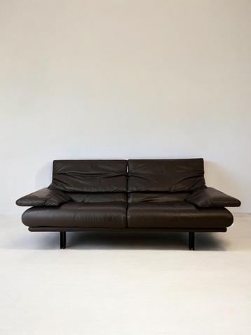 Bruine leren Alanda sofa Paolo Piva B&B Italia vintagedesign beschikbaar voor biedingen