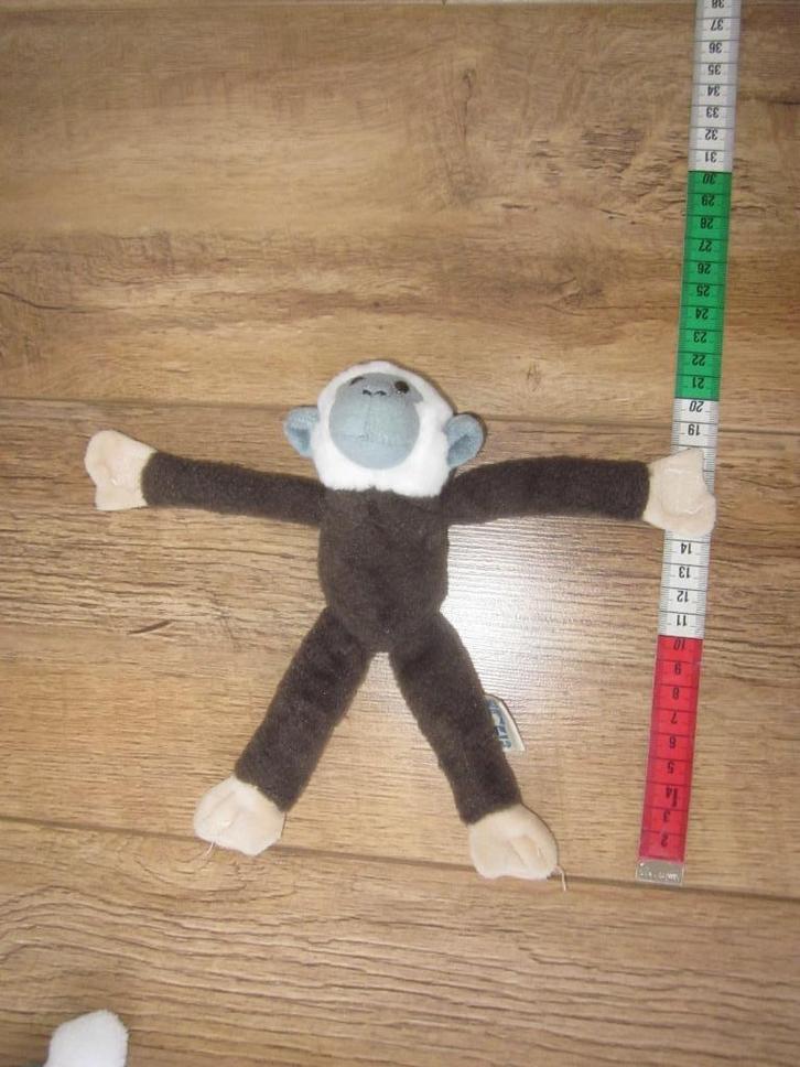 Petjes World donkerbruin slinger slungel jungle aap knuffel, Kinderen en Baby's, Speelgoed | Knuffels en Pluche, Nieuw, Overige typen