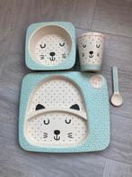 Setje bordje, beker, bakje, lepel HEMA, Huis en Inrichting, Keuken | Servies, Overige materialen, Ophalen of Verzenden, Zo goed als nieuw